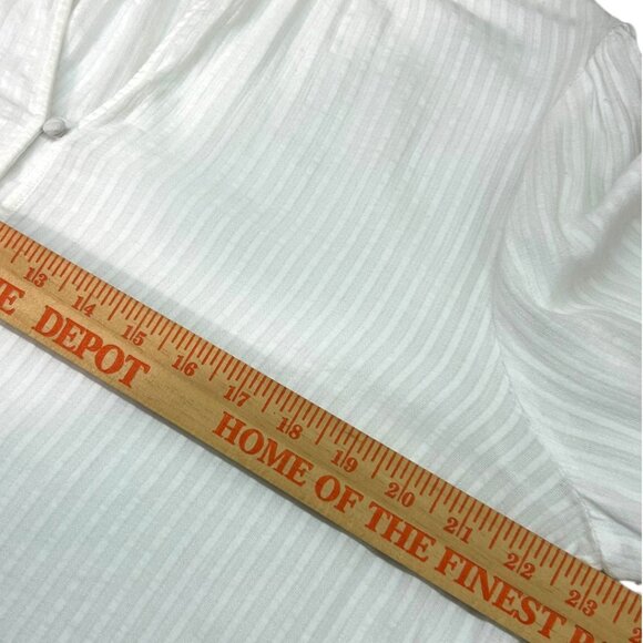 Sanctuary Only You Stripe‎ Tie Front Blouse - Women's Size Large - Picture 4 of 6
